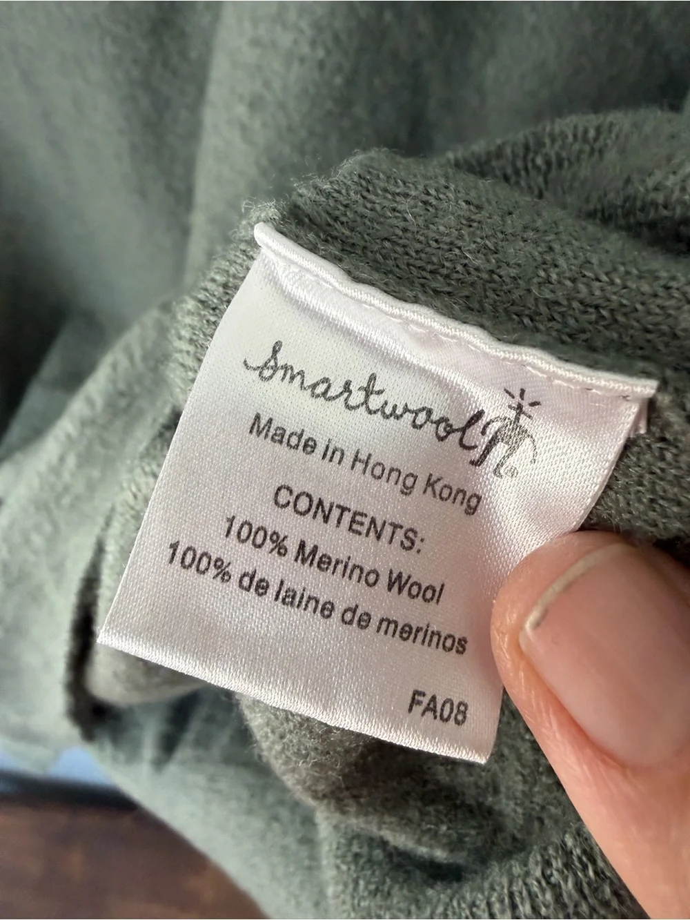 Smartwool sage green 100% merino wool long sleeve crewneck sweater Men’s sz L
